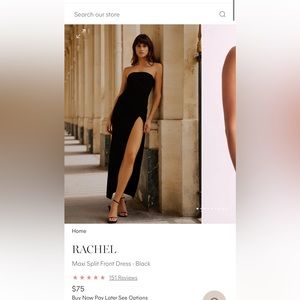 Long black formal dress